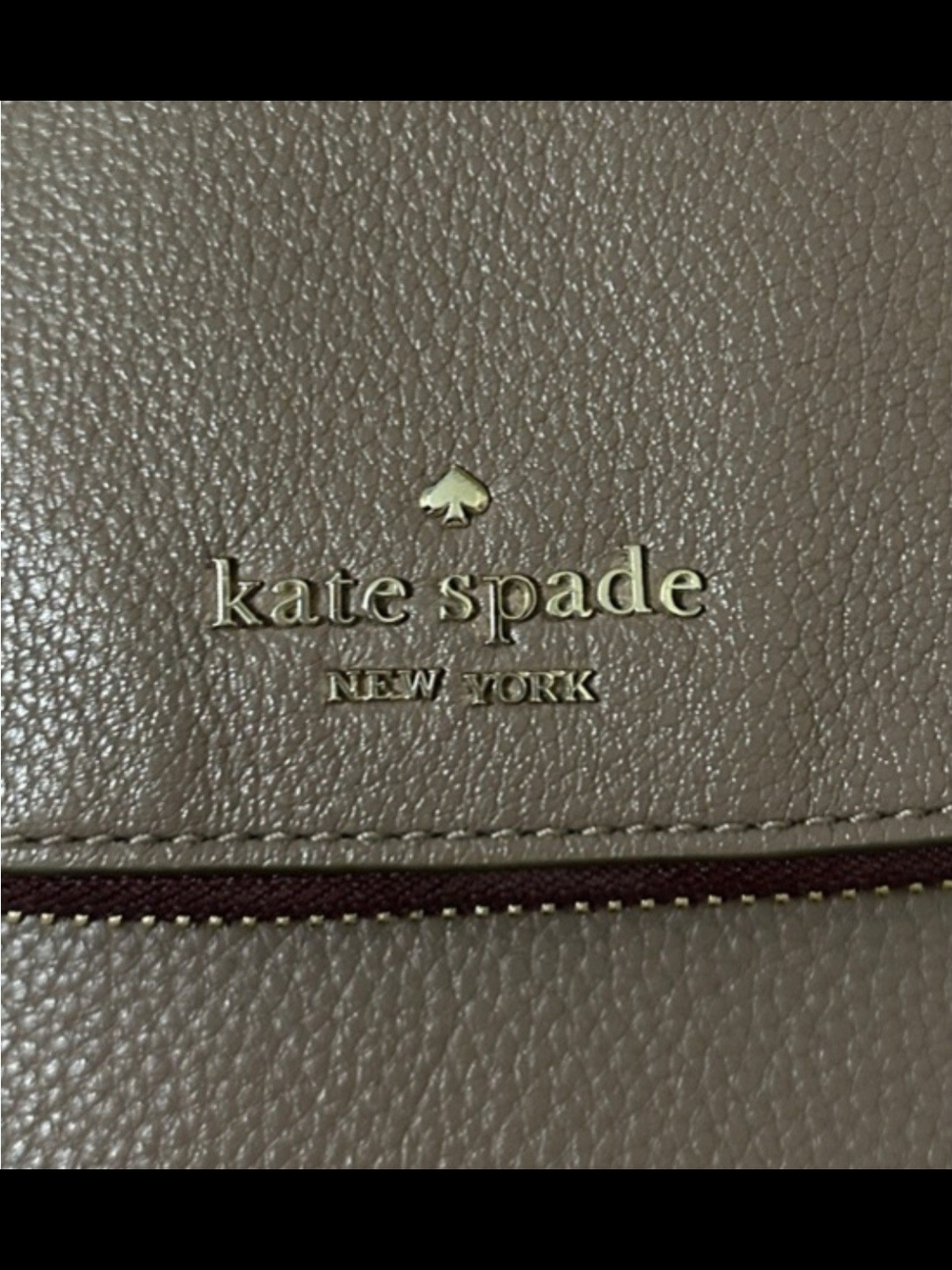 kate spade taupe and cream crossbody saddle bag - Picture 2 of 10